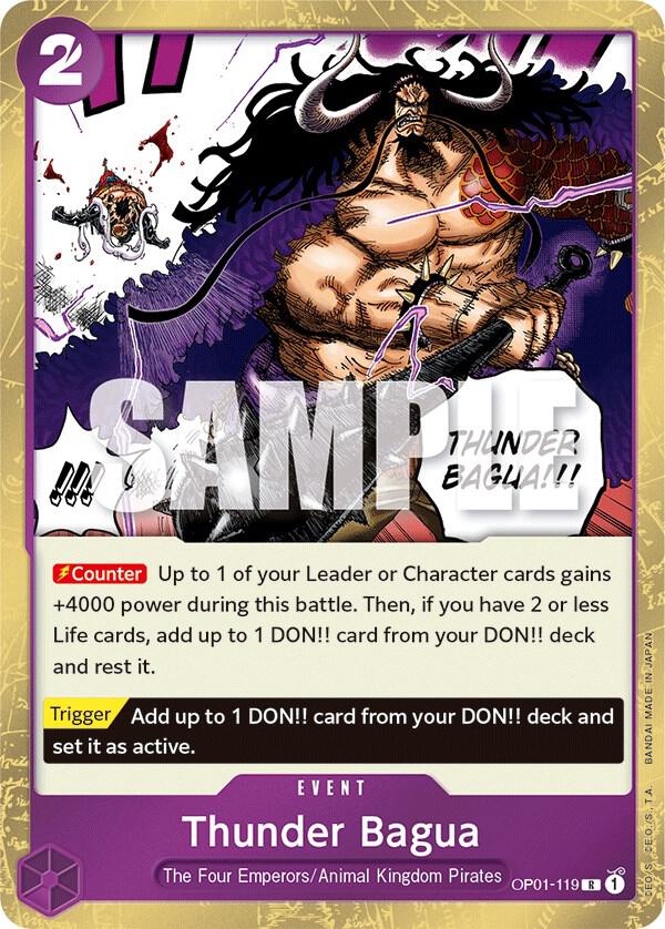 Thunder Bagua OP01-119 card from Romance Dawn
