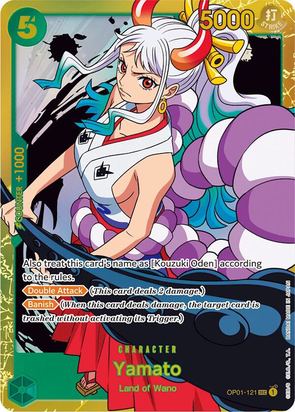 Yamato OP01-121 card from Romance Dawn