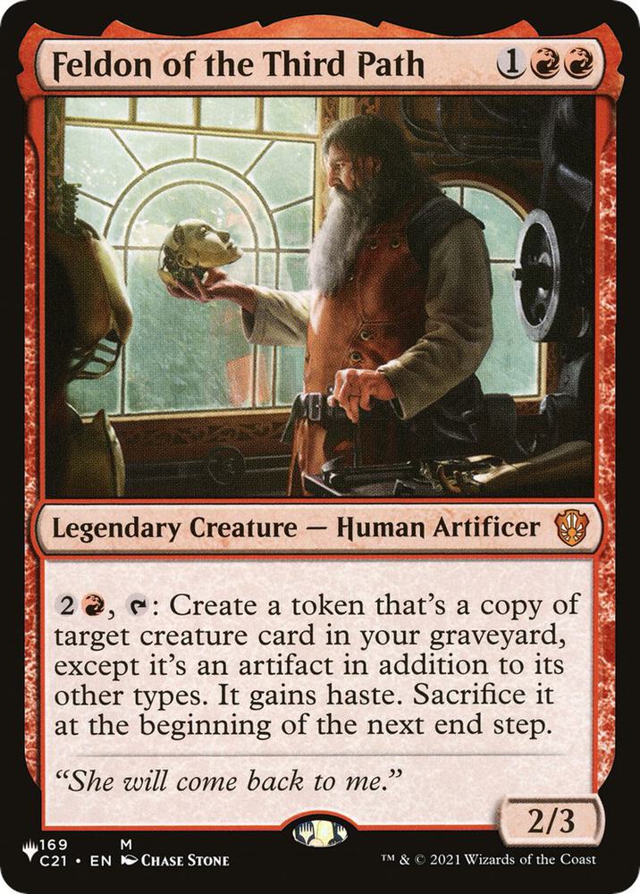 Feldon of the Third Path 169/081 card from The List Reprints