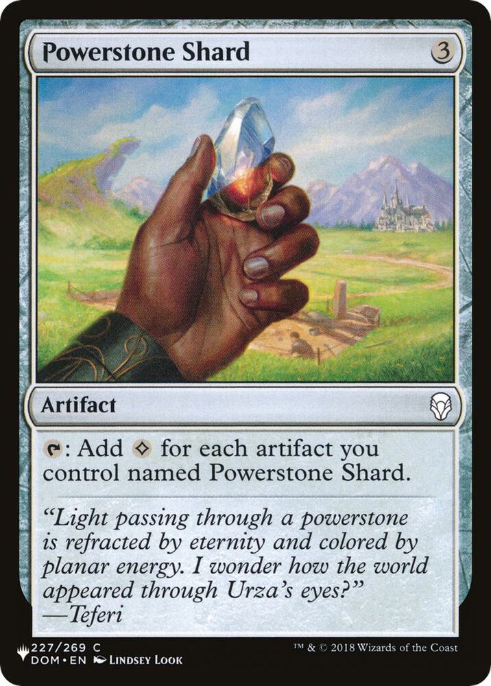 Powerstone Shard 227/269 card from The List Reprints