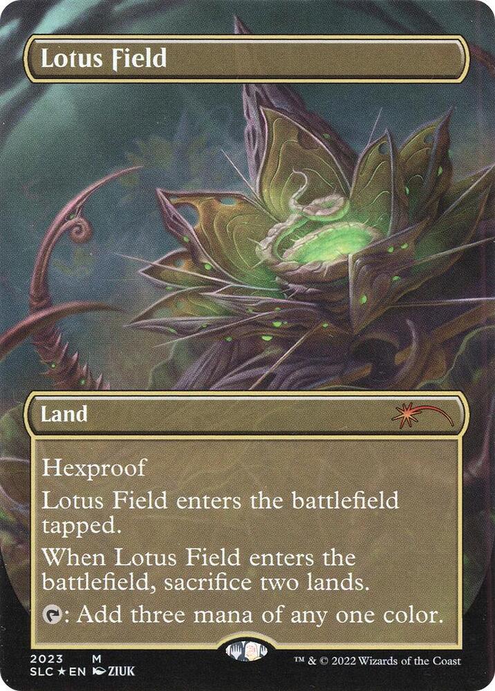 Lotus Field 2023 card from Secret Lair Countdown Kit