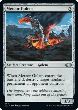 Meteor Golem 786 card from Jumpstart 2022