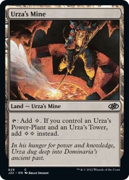 Urza's Mine 829 card from Jumpstart 2022