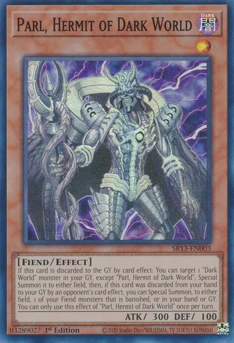 Parl, Hermit of Dark World SR13-EN003 card from Structure Deck: Dark World
