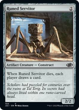 Runed Servitor 794 card from Jumpstart 2022