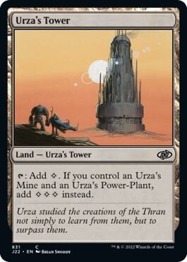 Urza's Tower 831 card from Jumpstart 2022