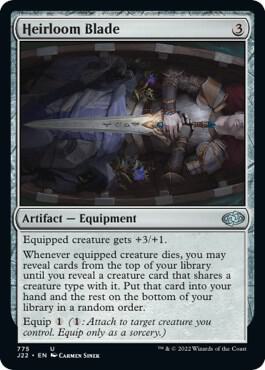Heirloom Blade 775 card from Jumpstart 2022