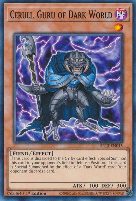 Ceruli, Guru of Dark World SR13-EN015 card from Structure Deck: Dark World