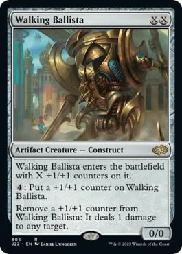 Walking Ballista 806 card from Jumpstart 2022