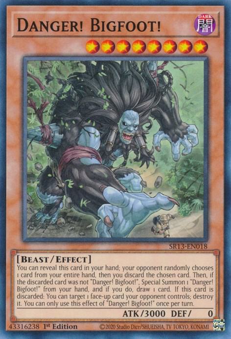 Danger! Bigfoot! SR13-EN018 card from Structure Deck: Dark World