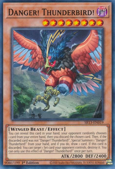 Danger! Thunderbird! SR13-EN019 card from Structure Deck: Dark World