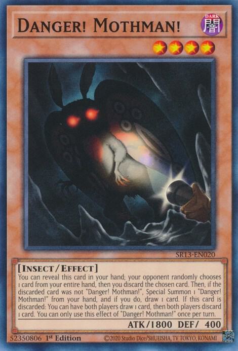 Danger! Mothman! SR13-EN020 card from Structure Deck: Dark World