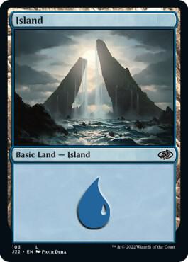 Island 103 card from Jumpstart 2022