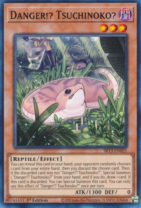Danger!? Tsuchinoko? SR13-EN021 card from Structure Deck: Dark World