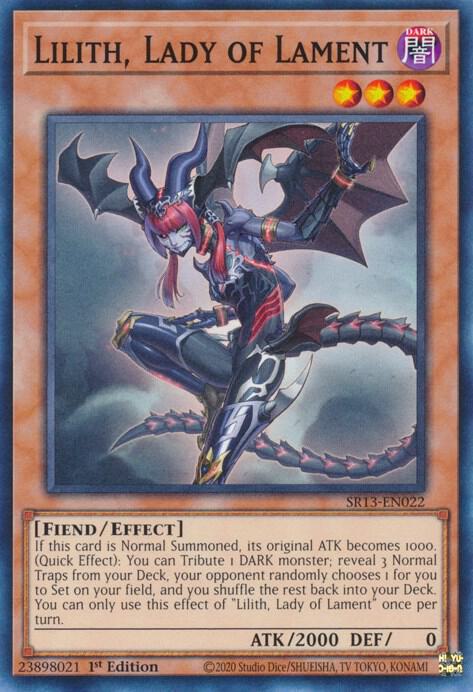 Lilith, Lady of Lament SR13-EN022 card from Structure Deck: Dark World