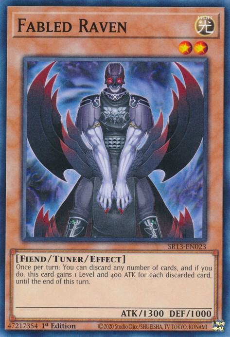 Fabled Raven SR13-EN023 card from Structure Deck: Dark World