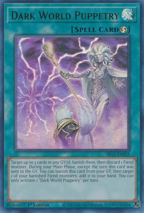 Dark World Puppetry SR13-EN025 card from Structure Deck: Dark World