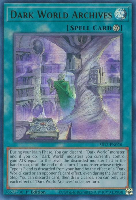 Dark World Archives SR13-EN026 card from Structure Deck: Dark World