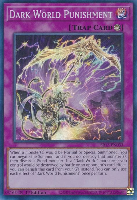 Dark World Punishment SR13-EN033 card from Structure Deck: Dark World