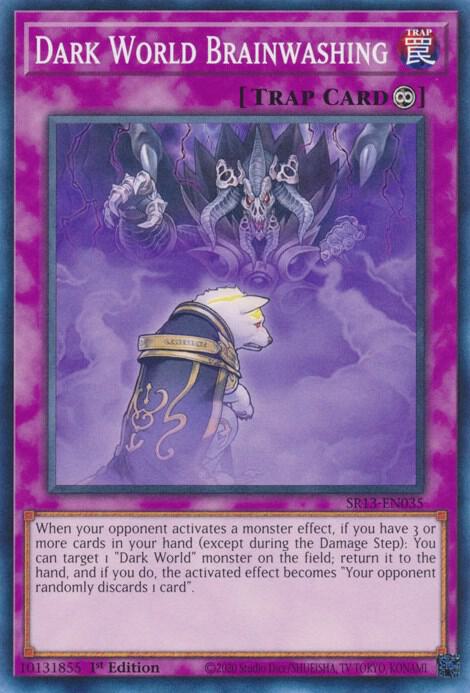 Dark World Brainwashing SR13-EN035 card from Structure Deck: Dark World