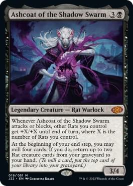 Ashcoat of the Shadow Swarm 19 card from Jumpstart 2022