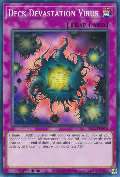 Deck Devastation Virus SR13-EN038 card from Structure Deck: Dark World