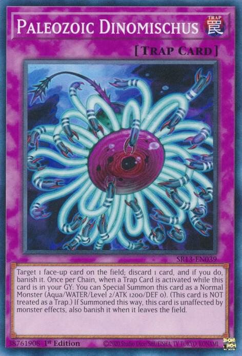 Paleozoic Dinomischus SR13-EN039 card from Structure Deck: Dark World