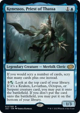 Kenessos, Priest of Thassa 13 card from Jumpstart 2022