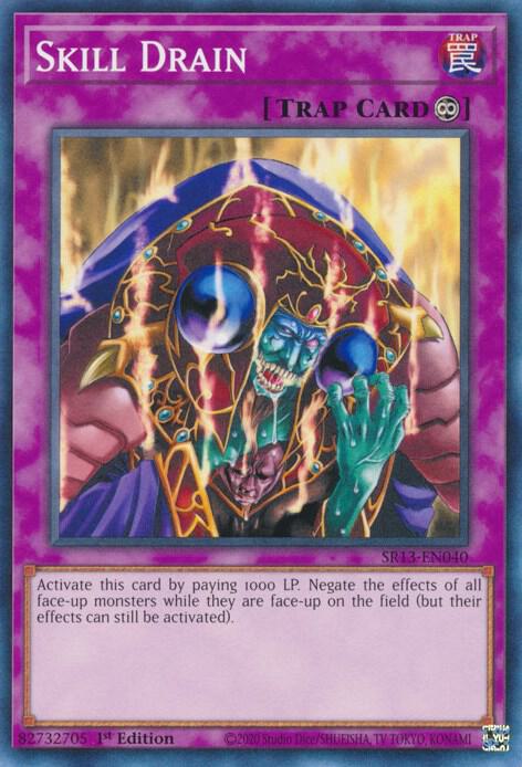 Skill Drain SR13-EN040 card from Structure Deck: Dark World