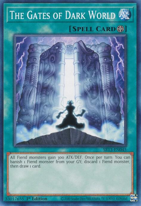 The Gates of Dark World SR13-EN045 card from Structure Deck: Dark World
