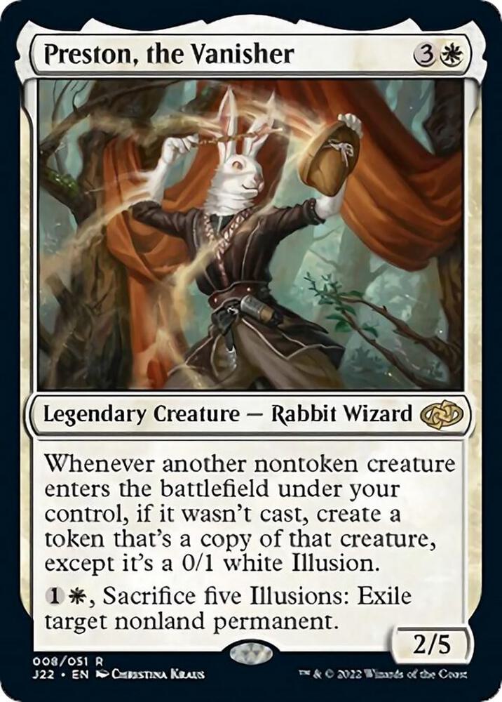 Preston, the Vanisher 8 card from Jumpstart 2022