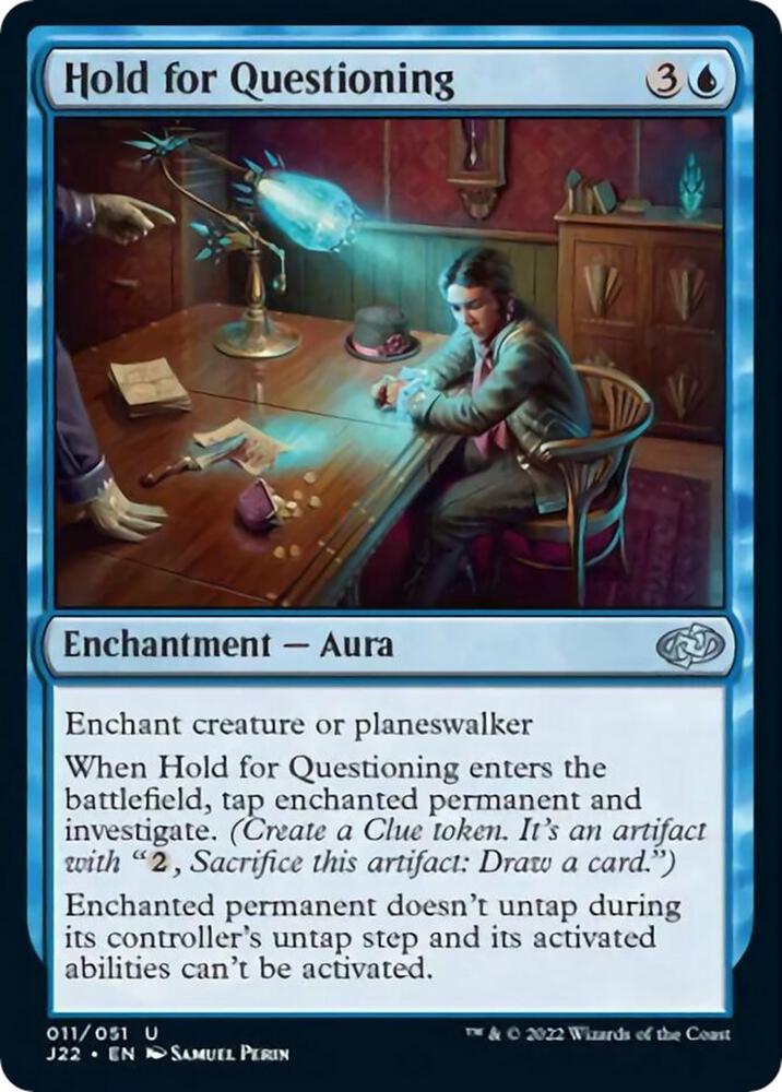 Hold for Questioning 11 card from Jumpstart 2022