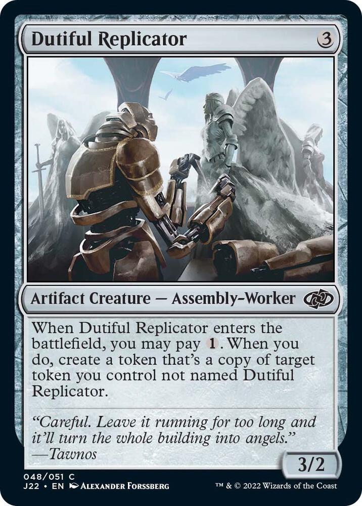 Dutiful Replicator 48 card from Jumpstart 2022