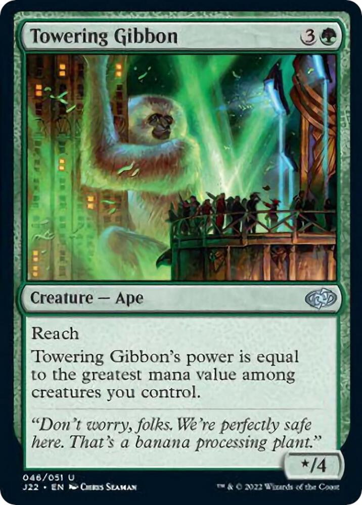 Towering Gibbon 46 card from Jumpstart 2022