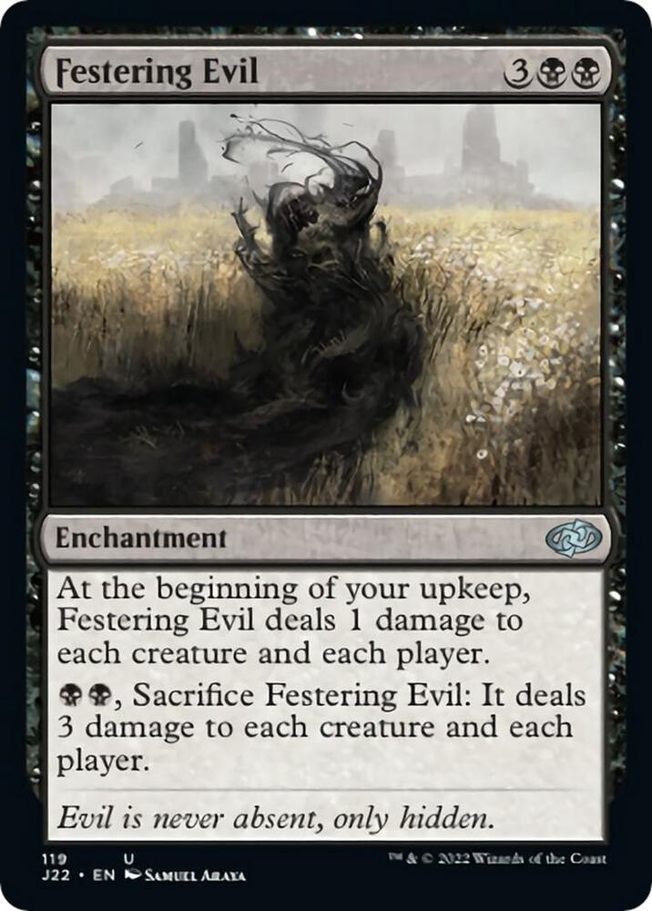 Festering Evil 119 card from Jumpstart 2022