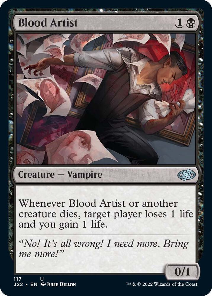 Blood Artist 117 card from Jumpstart 2022