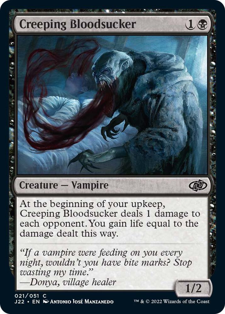 Creeping Bloodsucker 21 card from Jumpstart 2022