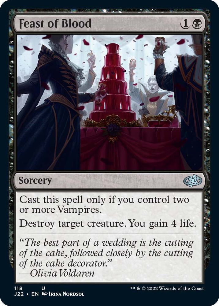Feast of Blood 118 card from Jumpstart 2022