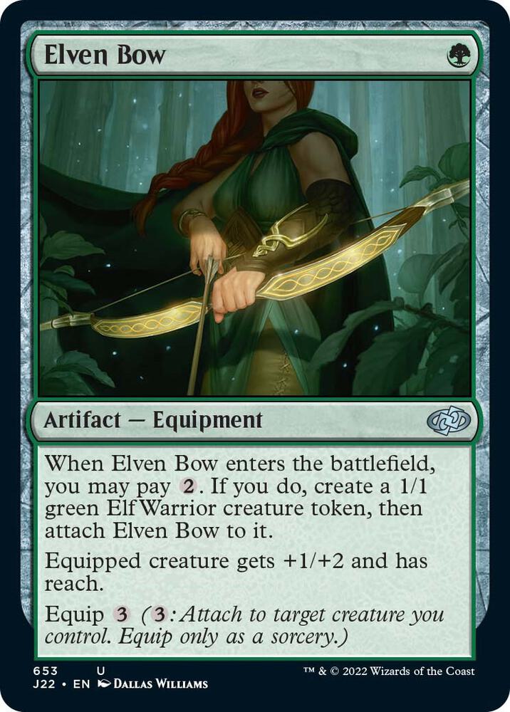 Elven Bow 653 card from Jumpstart 2022