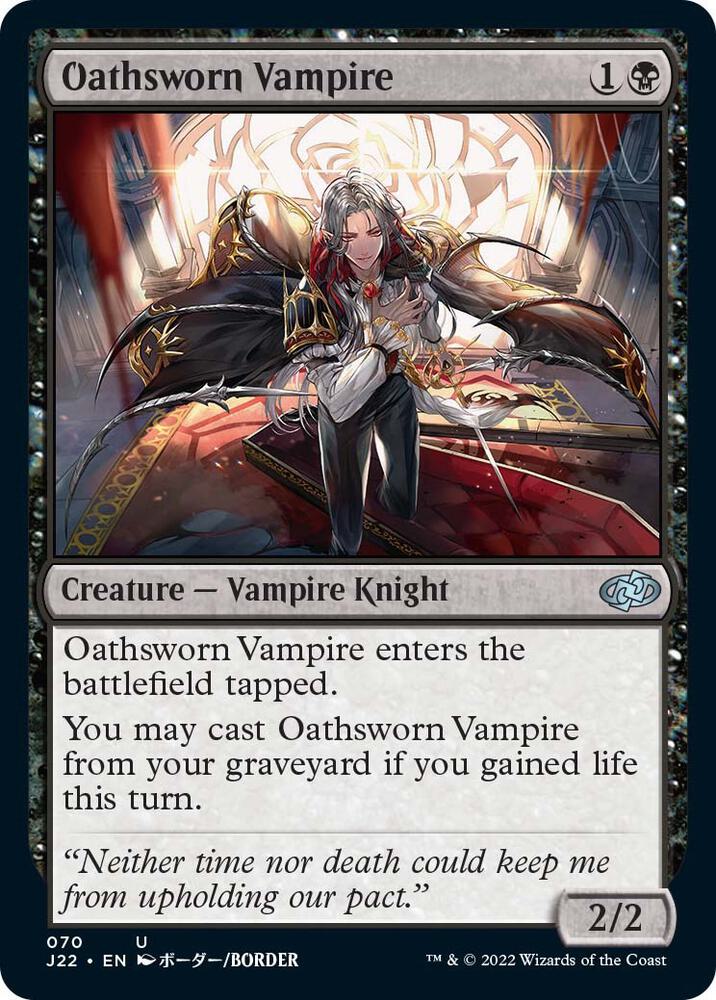 Oathsworn Vampire 70 card from Jumpstart 2022