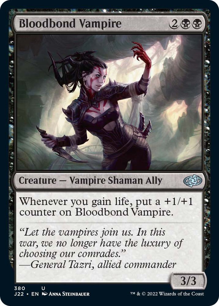Bloodbond Vampire 380 card from Jumpstart 2022