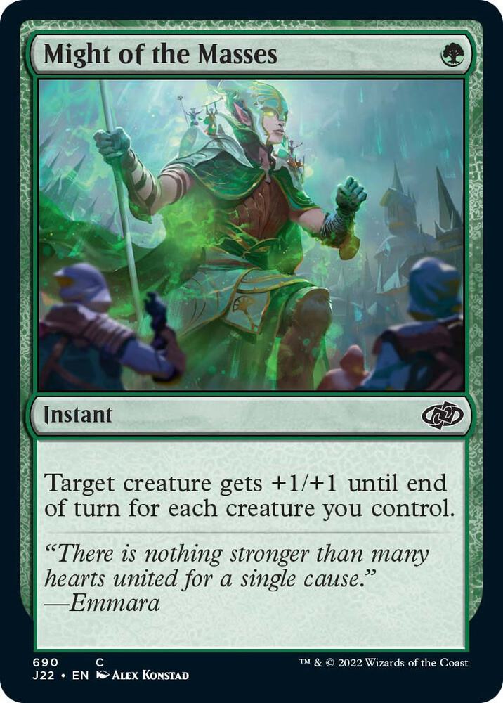 Might of the Masses 690 card from Jumpstart 2022