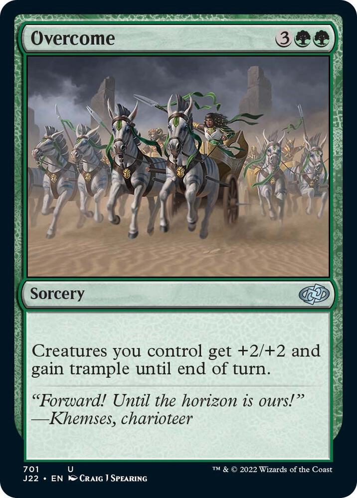 Overcome 701 card from Jumpstart 2022