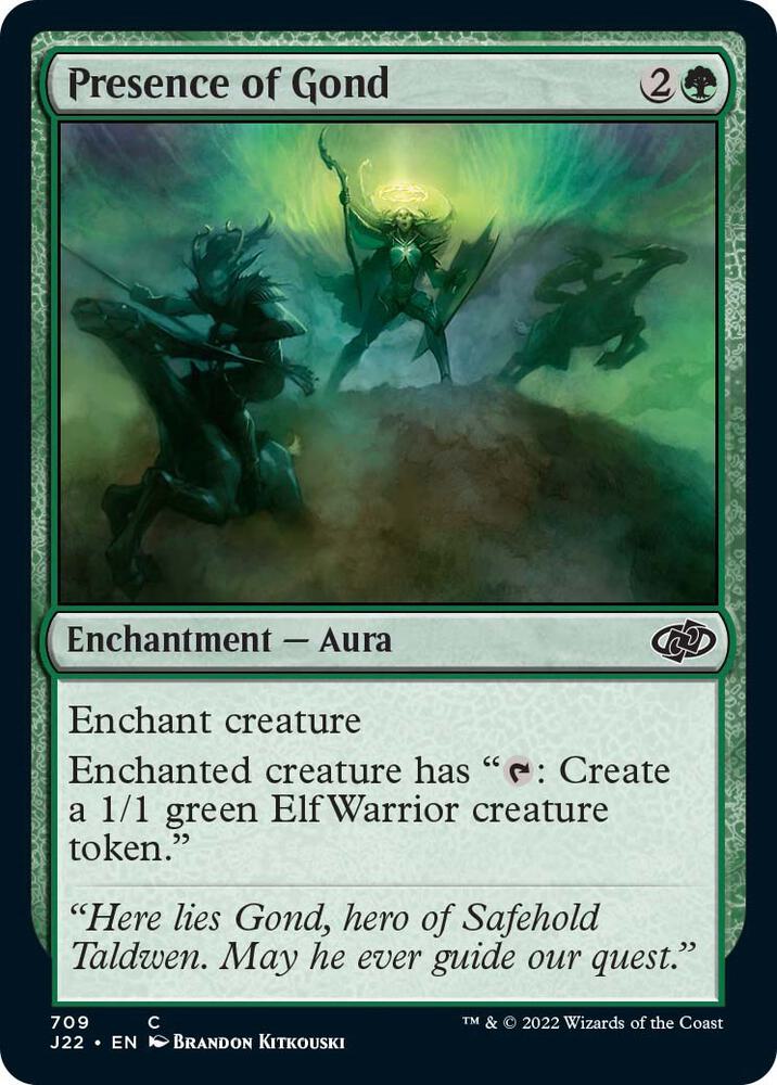 Presence of Gond 709 card from Jumpstart 2022