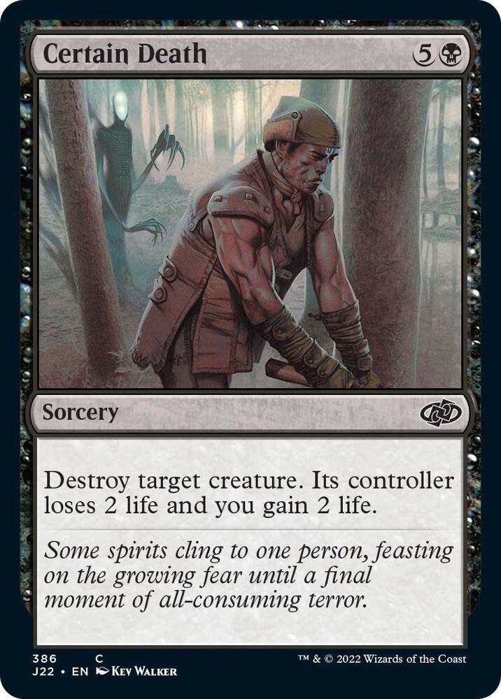 Certain Death 386 card from Jumpstart 2022