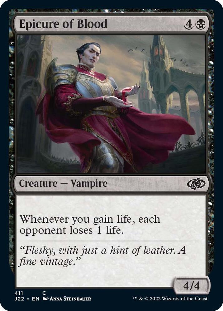 Epicure of Blood 411 card from Jumpstart 2022