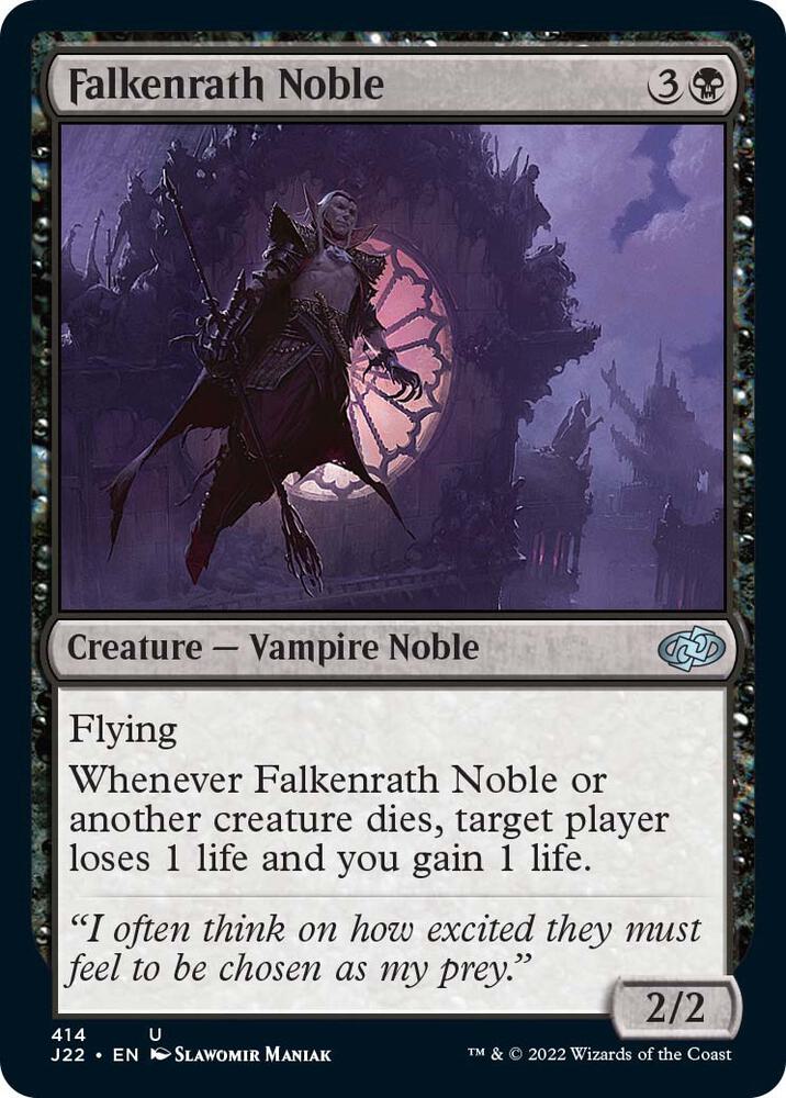 Falkenrath Noble 414 card from Jumpstart 2022