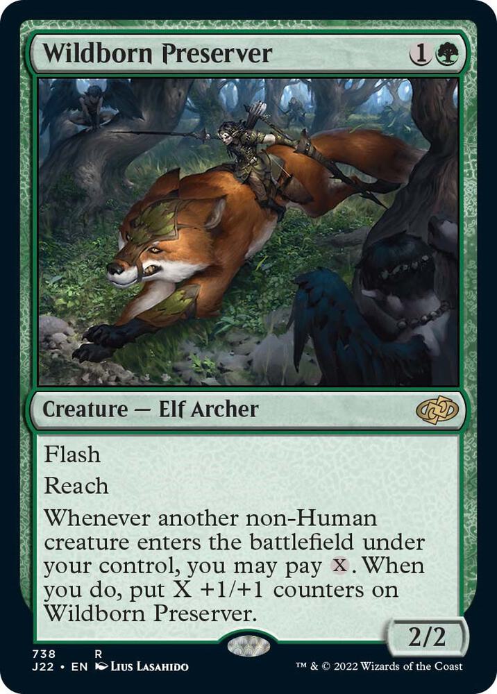 Wildborn Preserver 738 card from Jumpstart 2022