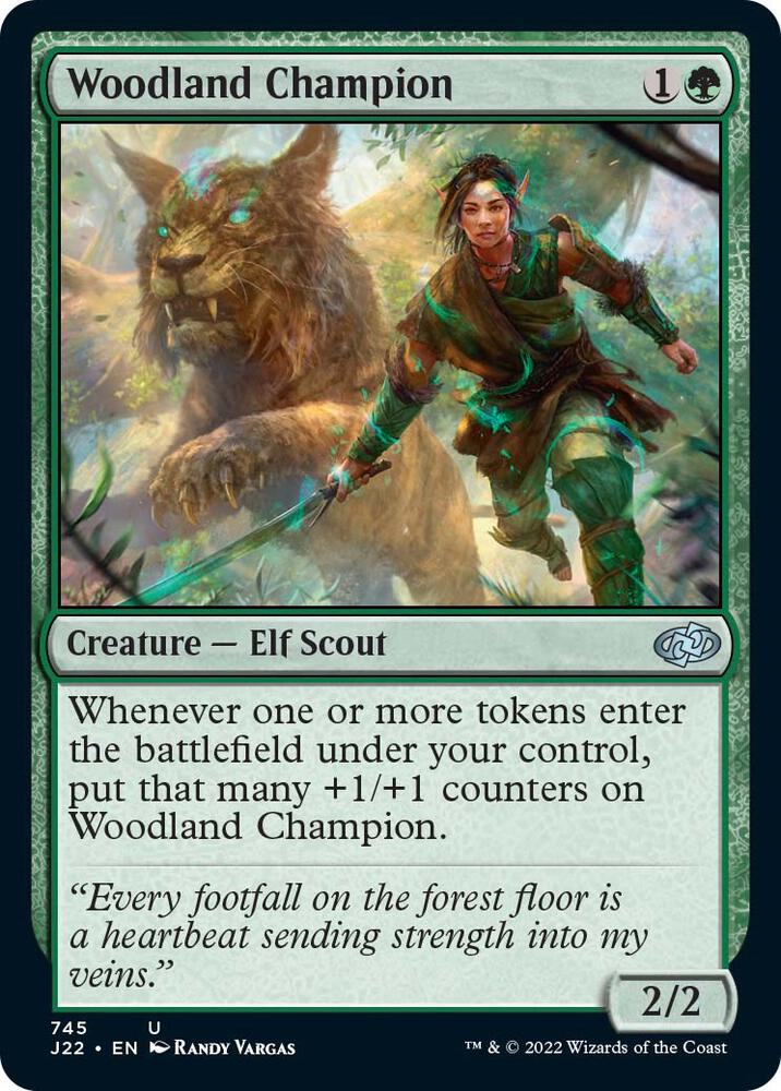 Woodland Champion 745 card from Jumpstart 2022