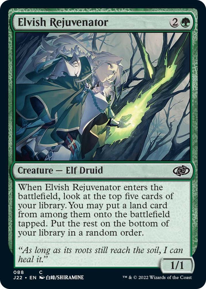 Elvish Rejuvenator 88 card from Jumpstart 2022